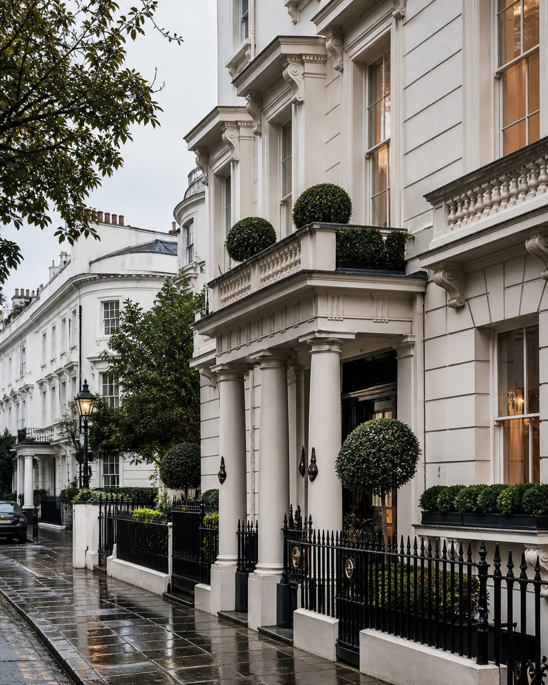 伦敦优质住宅街区,展示英国购房选房与房产价值评估